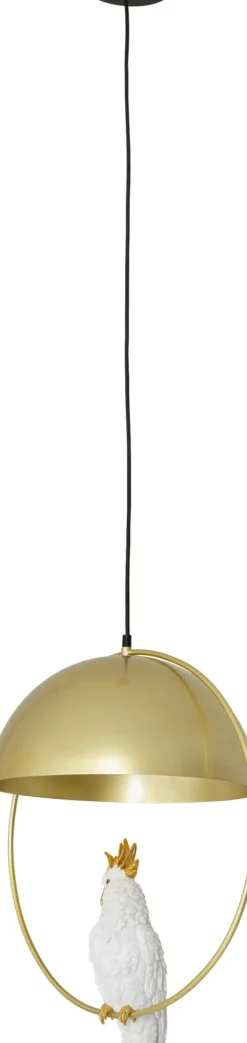 Pendel Cockatoo - Taklampa med Kakadua/Mässingsfinish - KARE Design
