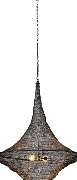 Pendel Cocoon Svart - Taklampa av nät, Ø89cm - KARE Design