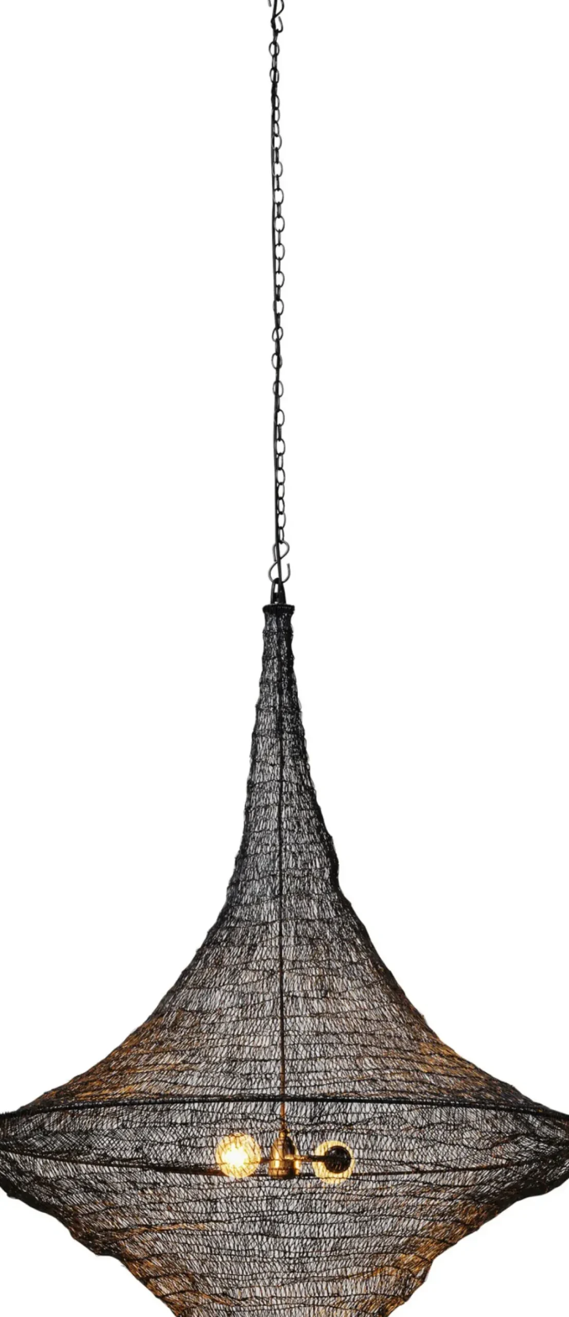 Pendel Cocoon Svart - Taklampa av nät, Ø89cm - KARE Design