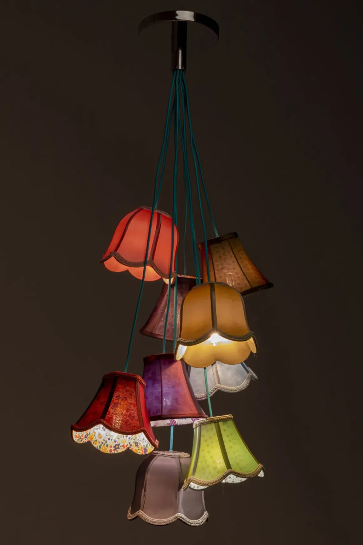 Pendel Saloon Flowers - Taklampa, 9 Skärmar - KARE Design