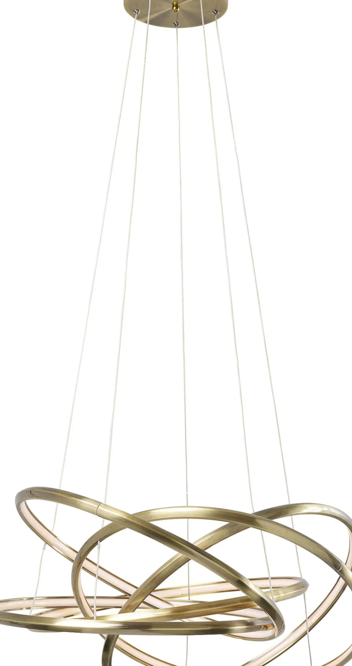 Pendel Saturn - Taklampa med Ringar i Guld LED, Ø75cm - KARE Design