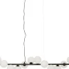Pendel Scala Balls - Taklampa Svart/Milky 150cm - KARE Design