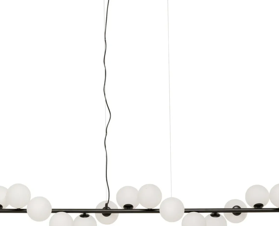 Pendel Scala Balls - Taklampa Svart/Milky 150cm - KARE Design