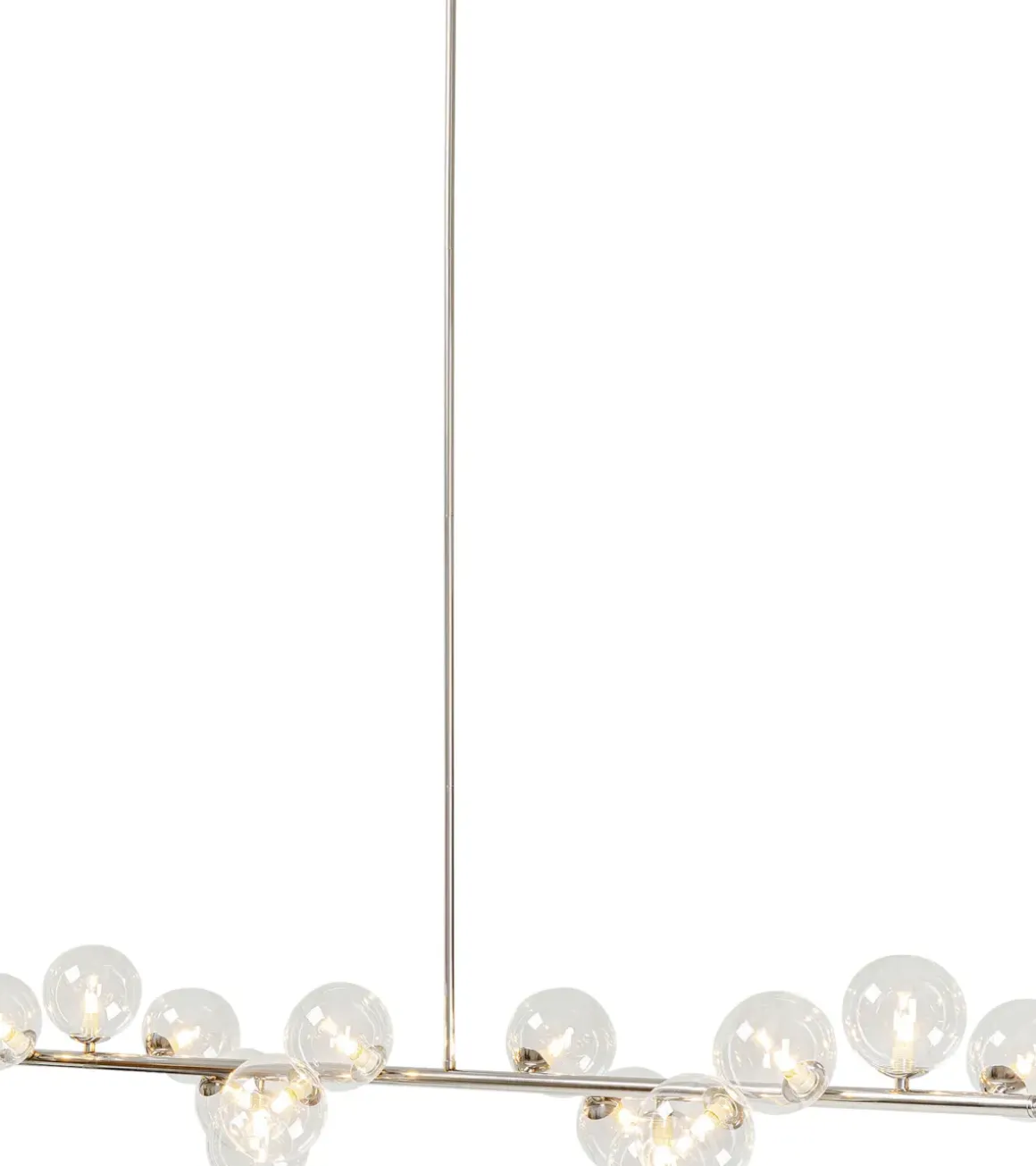 Pendel Scala Klot - Taklampa Krom/Glas 150 cm - KARE Design