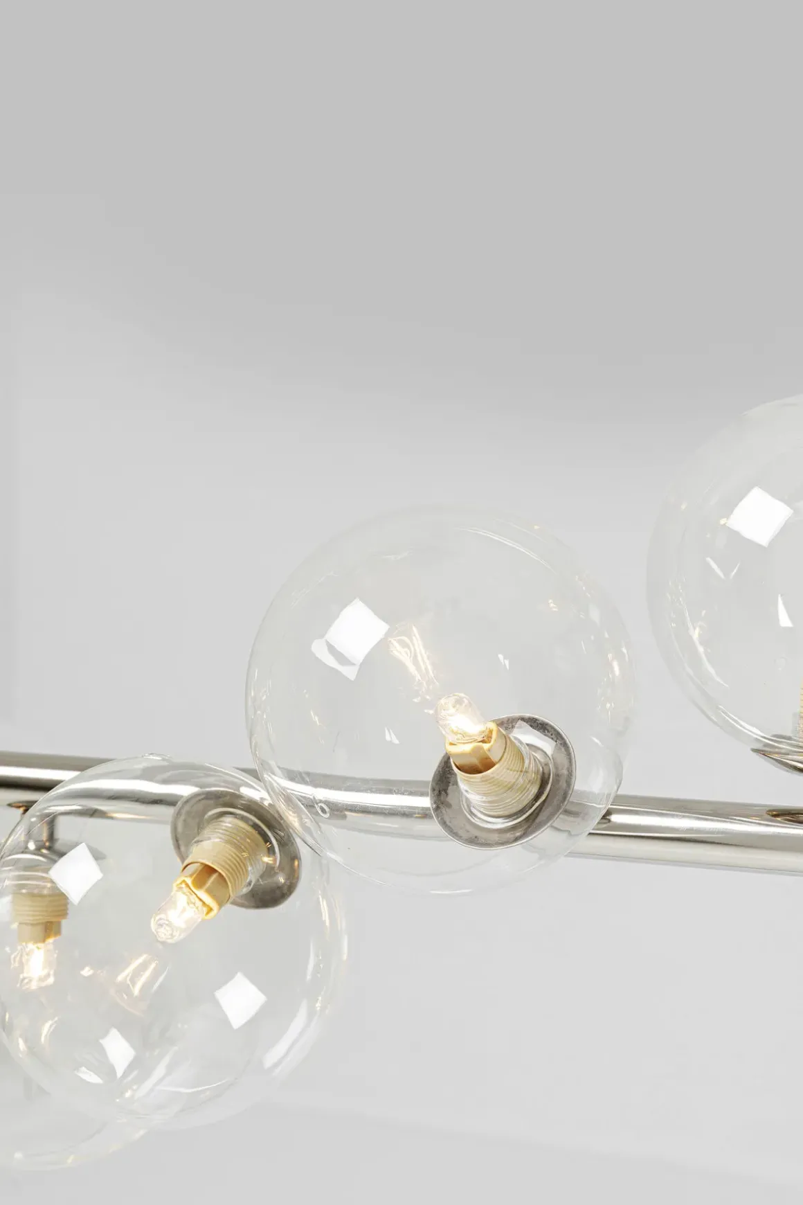 Pendel Scala Klot - Taklampa Krom/Glas 150 cm - KARE Design