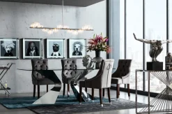 Pendel Scala Klot - Taklampa Krom/Glas 150 cm - KARE Design