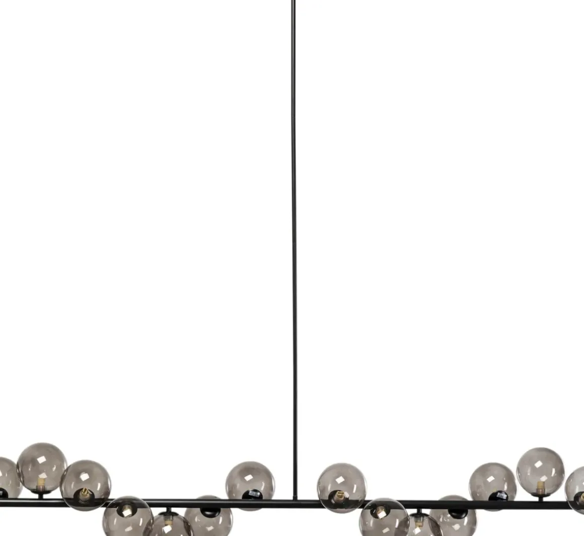 Pendel Scala Klot - Taklampa Svart/Glas 150 cm - KARE Design