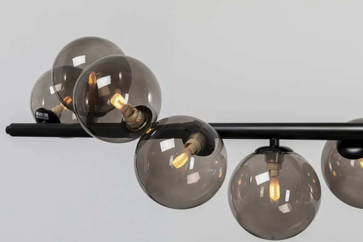 Pendel Scala Klot - Taklampa Svart/Glas 150 cm - KARE Design