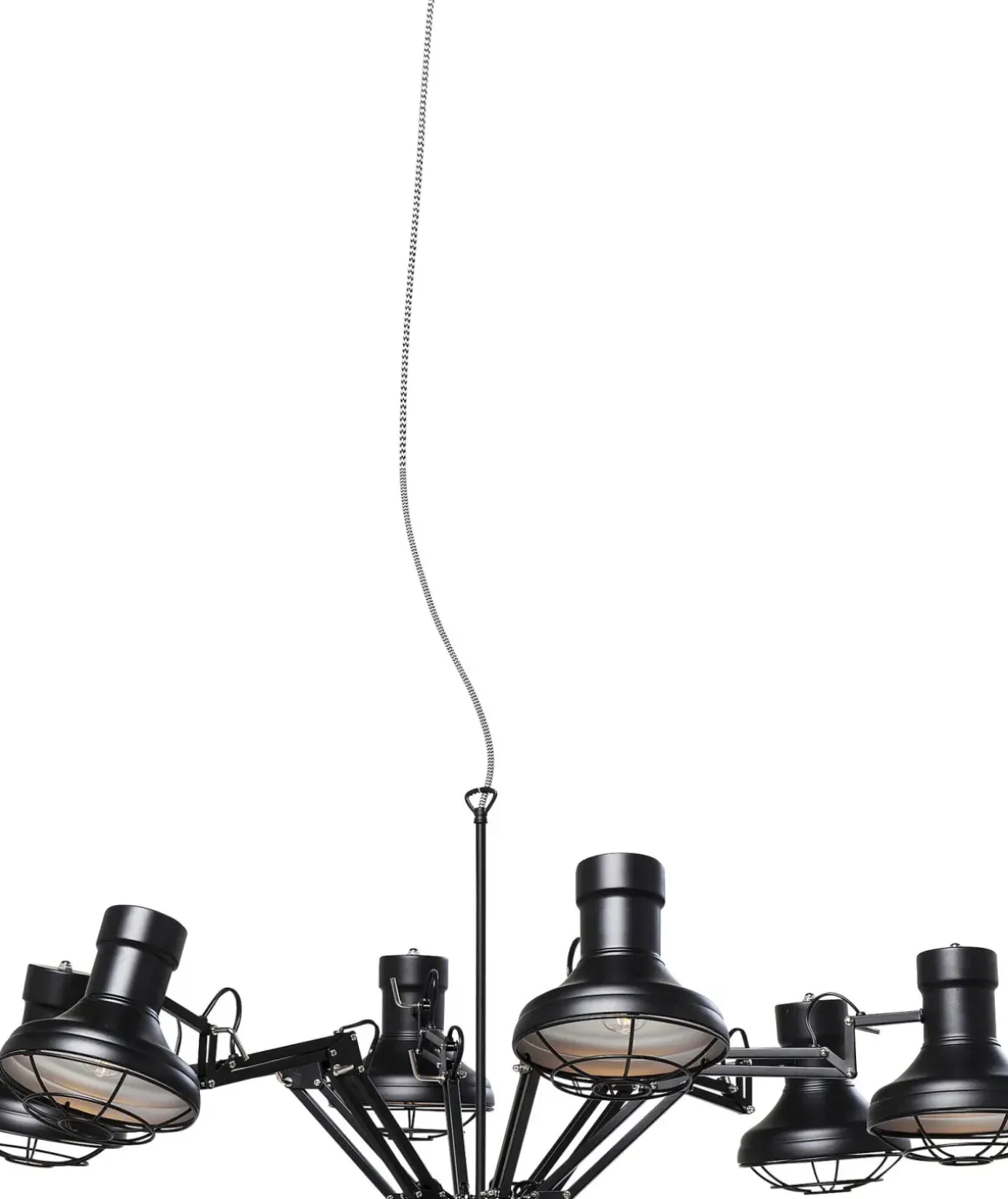 Pendel Spider Multi - Taklampa Svart, 6 Skärmar - KARE Design
