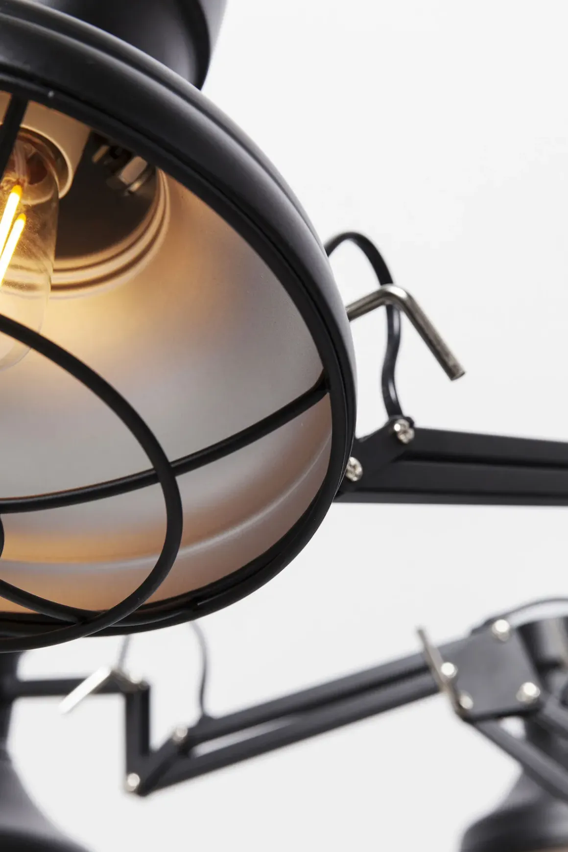 Pendel Spider Multi - Taklampa Svart, 6 Skärmar - KARE Design