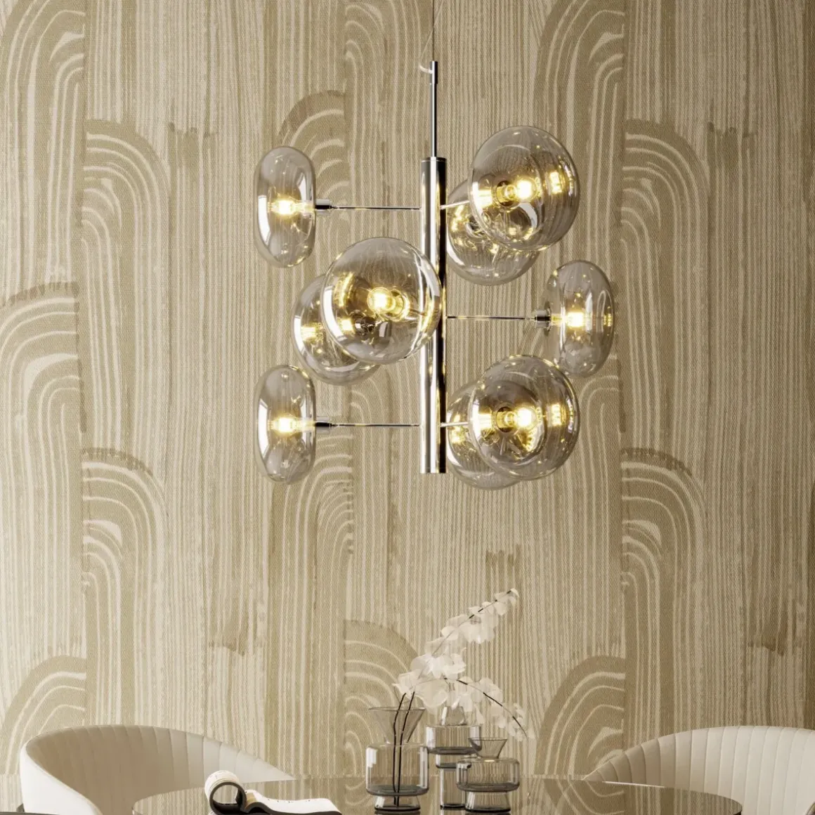Pendel Taklampa Headlight - Krom/Glas - KARE Design