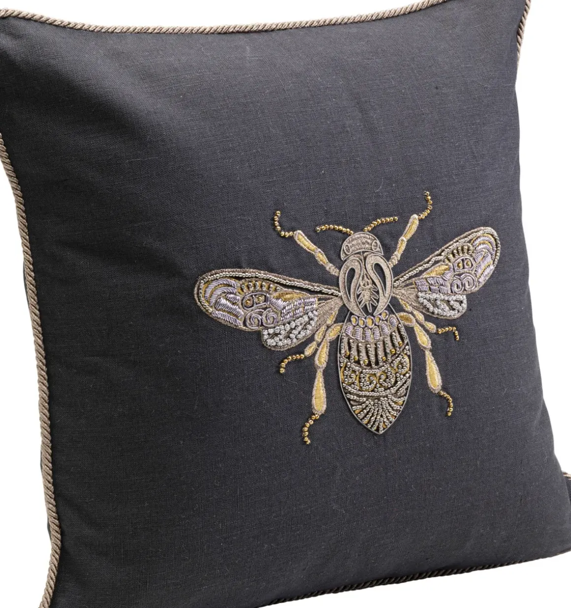 Prydnadskudde Glitter Bee - bi, 40x40cm - KARE Design