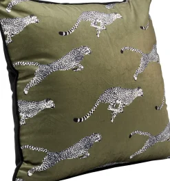 Prydnadskudde Running Chetahs, 45x45cm - KARE Design