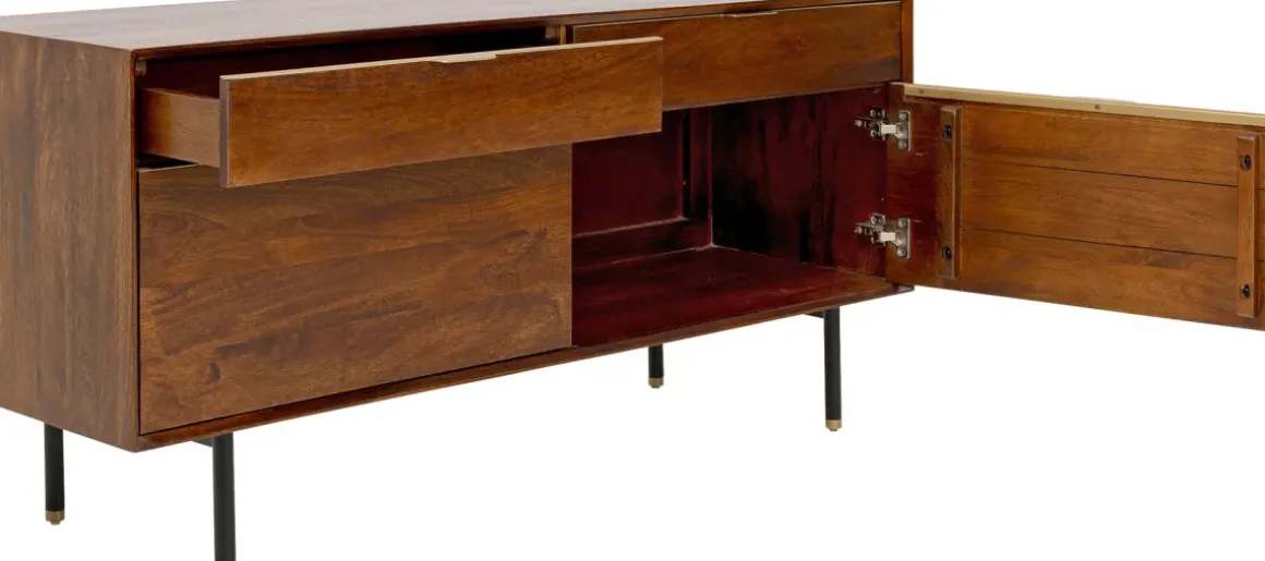 Ravello Sideboard - Lågt Skåp med 2 Dörrar/2 Lådor, 68x140cm - KARE Design