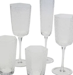 Rödvinsglas Cascata - Klarglas - KARE Design