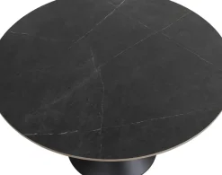 Runt Bord Grande Possibilita - Sten/Svart, Ø120cm - KARE Design
