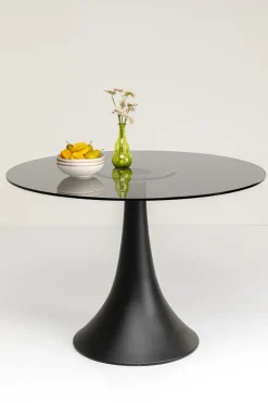 Runt Bord Grande Possibilita - Svart glas/Svart Ø110cm - KARE Design