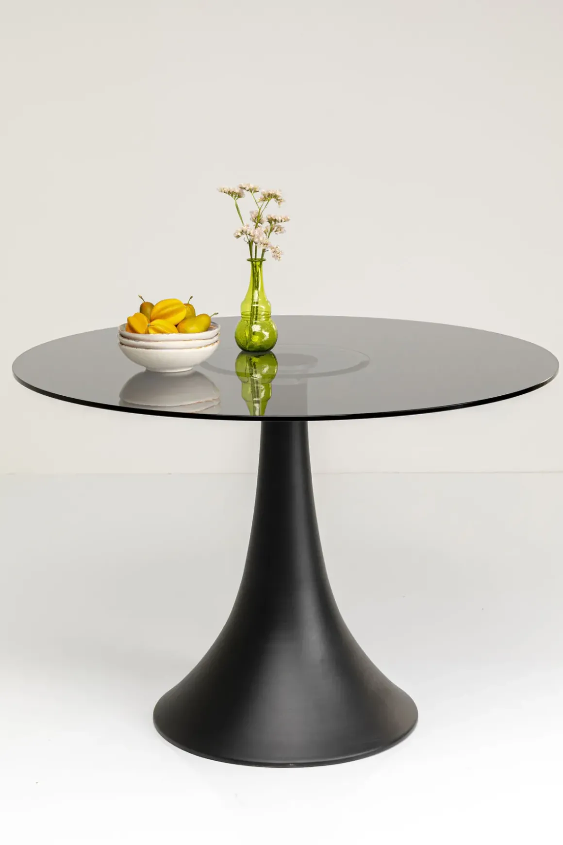 Runt Bord Grande Possibilita - Svart glas/Svart Ø110cm - KARE Design