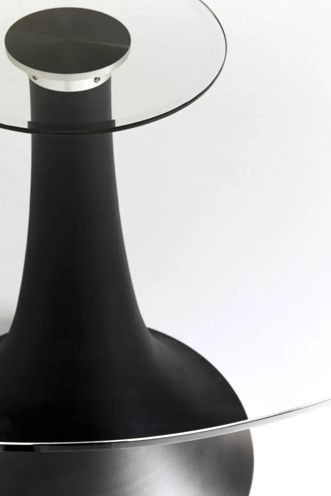 Runt Bord Grande Possibilita - Svart glas/Svart Ø110cm - KARE Design