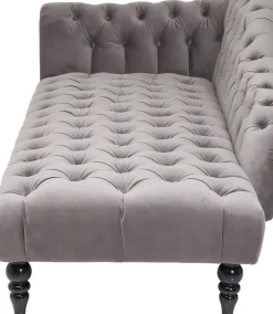Schäslong Desire - Grå Sammet - KARE Design