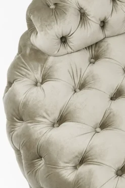 Schäslong Santa Barbara, Beige Sammet, 162cm - KARE Design