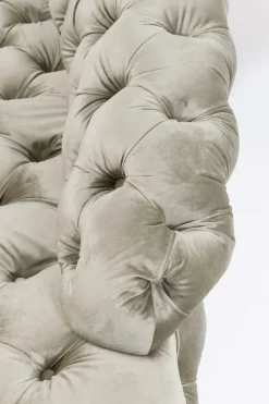Schäslong Santa Barbara, Beige Sammet, 162cm - KARE Design
