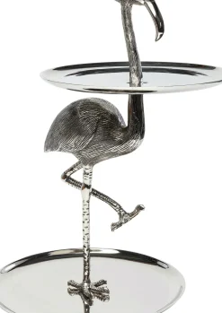 Serveringsfat Flamingo - Högt Fat, Silver - KARE Design