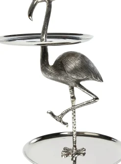 Serveringsfat Flamingo - Högt Fat, Silver - KARE Design