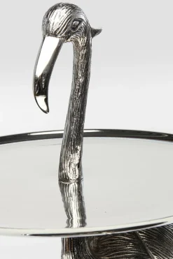 Serveringsfat Flamingo - Högt Fat, Silver - KARE Design