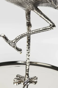 Serveringsfat Flamingo - Högt Fat, Silver - KARE Design