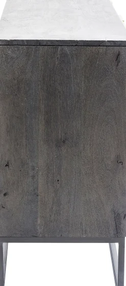 Sideboard Circulo - Guld/Svart 3 Dörrar, 80x160cm - KARE Design