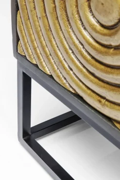 Sideboard Circulo - Guld/Svart 3 Dörrar, 80x160cm - KARE Design