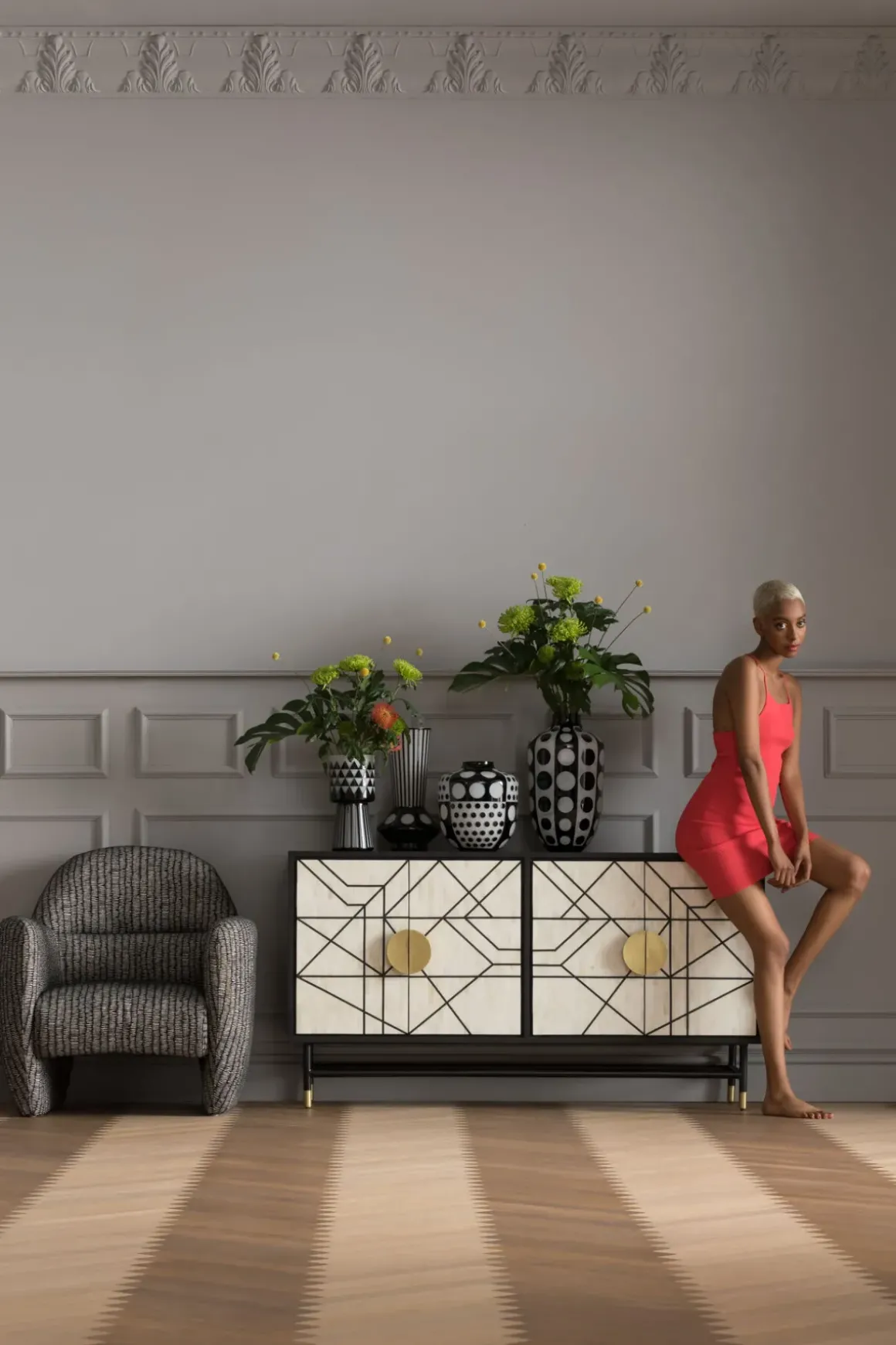 Sideboard Credenza - 4 Dörrar, 80x150cm - KARE Design