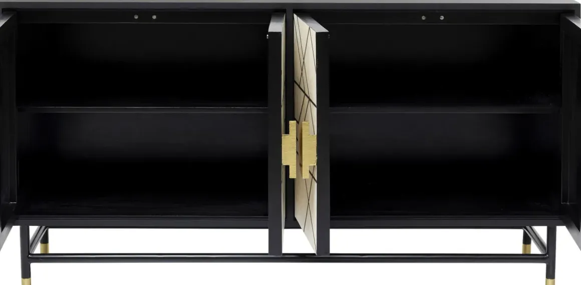 Sideboard Credenza - 4 Dörrar, 80x150cm - KARE Design