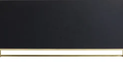 Sideboard Electro - Svart/Mässing 4 Dörrar, 80x160cm - KARE Design
