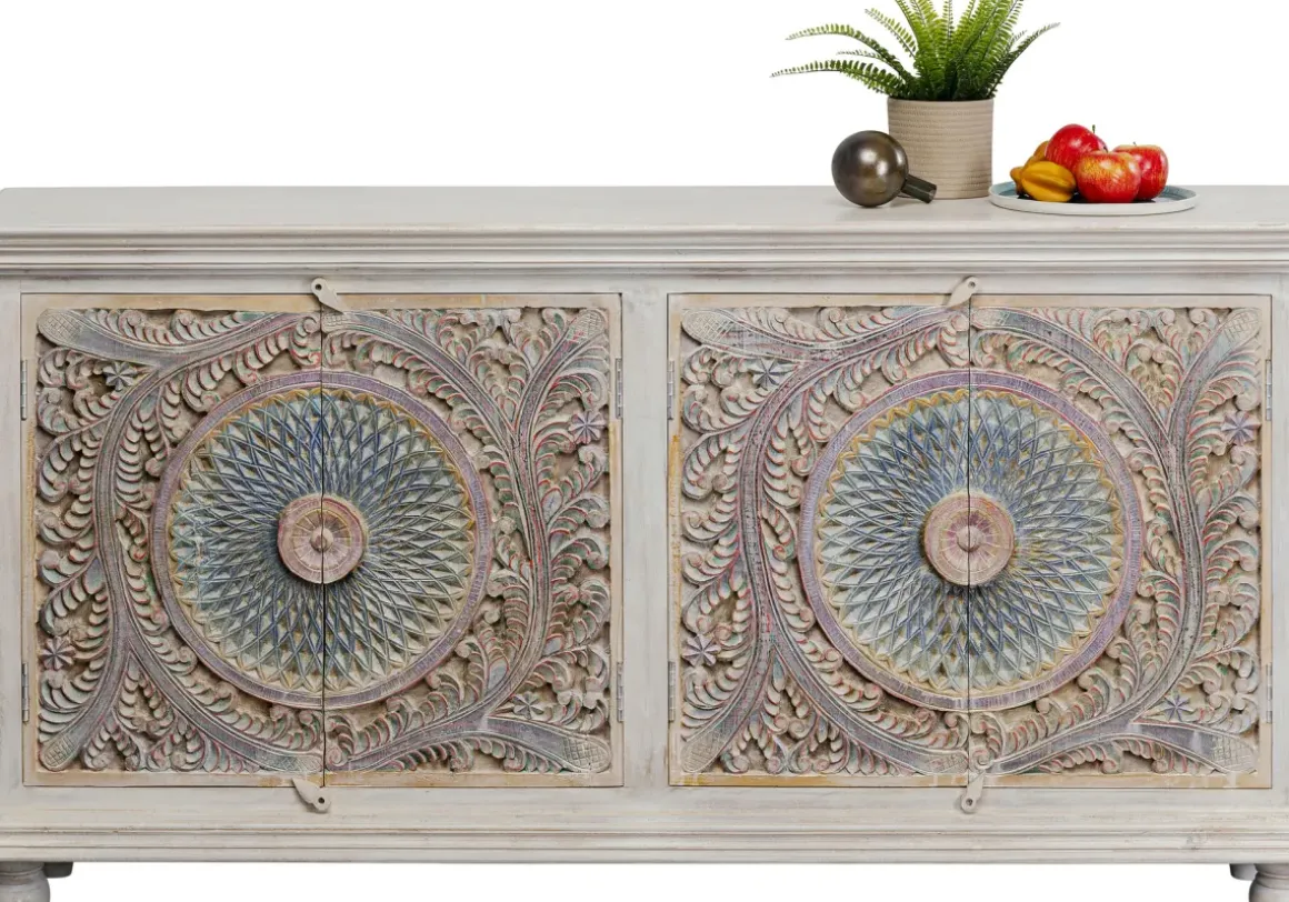 Sideboard Goa - Ornament, Handgjord, 180x95cm - KARE Design