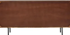 Sideboard Grooves - Mörkt Trä 3 Dörrar, 79x164cm - KARE Design