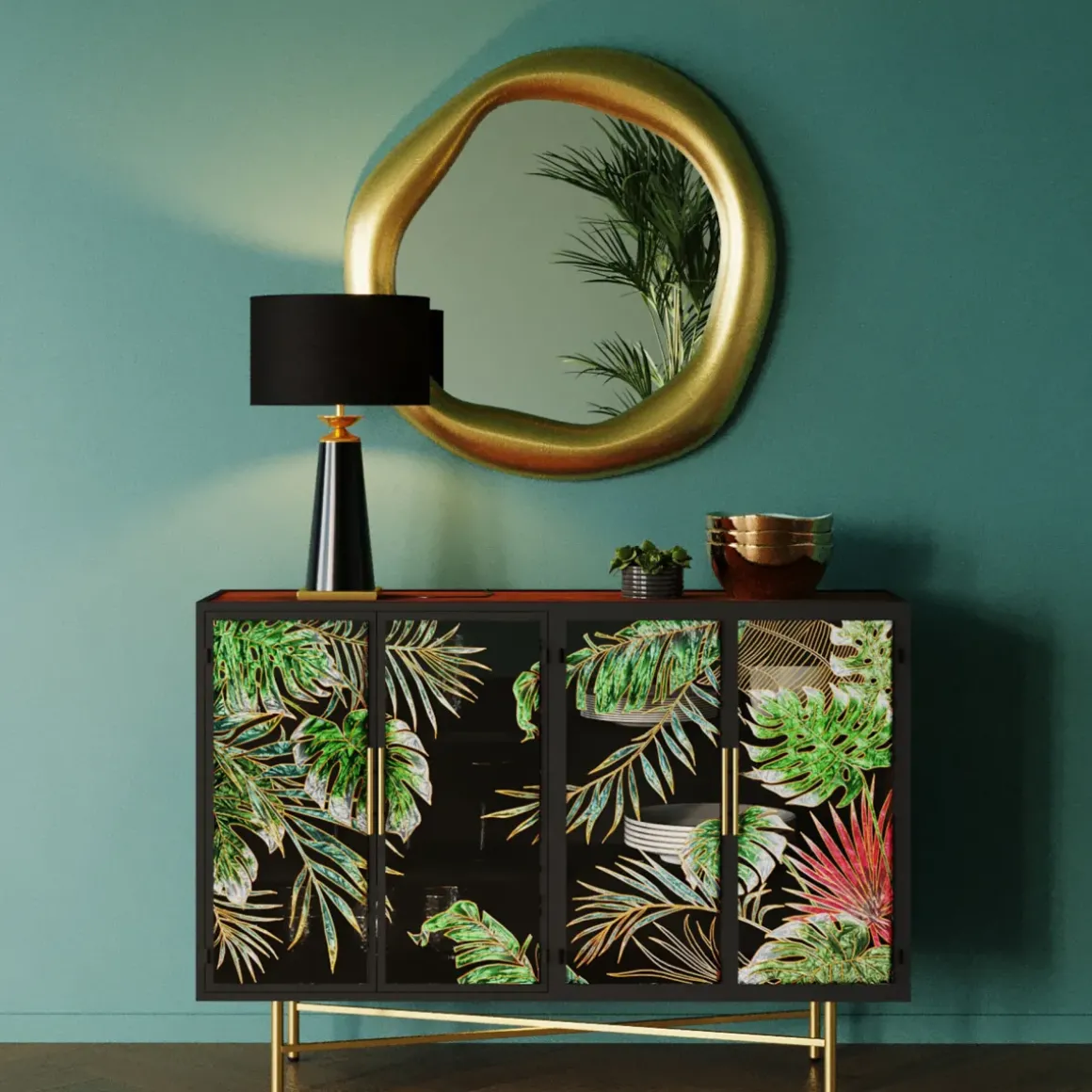Sideboard Jungle - 4 Dörrar - KARE Design
