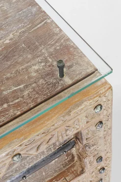 Sideboard Kalif - Trä Antik Patina 2 Dörrar/2 Lådor, 70x160cm - KARE Design