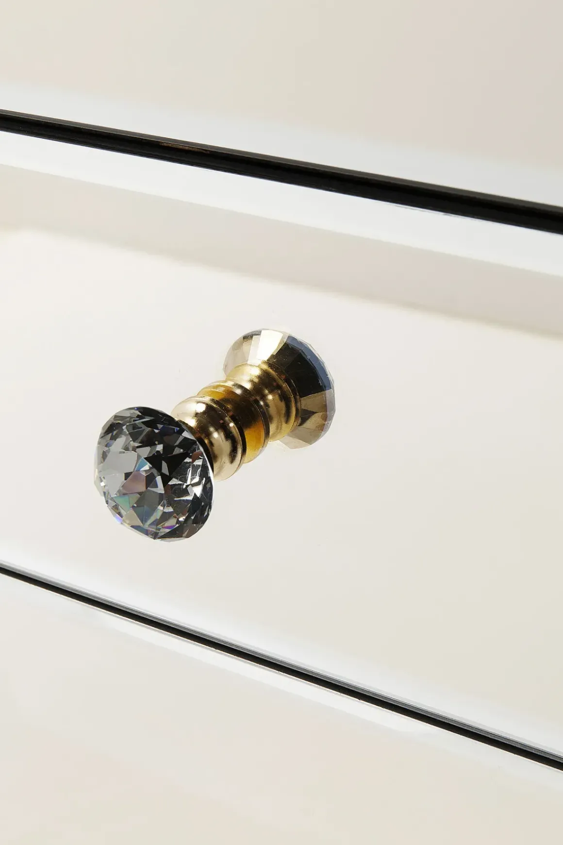 Sideboard Luxury - Champagnefärgat Spegelglas 3 Dörrar/3 Lådor, 77x140,5cm - KARE Design
