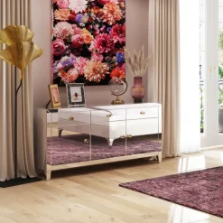 Sideboard Luxury - Spegelglas 3 Dörrar/3 Lådor, 77x140,5cm - KARE Design