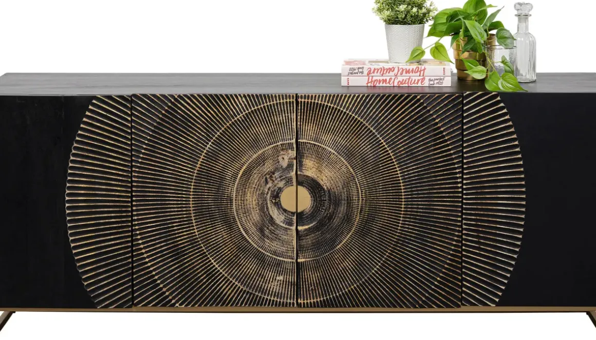 Sideboard Madeira - Mörkt Trä, 177x75cm - KARE Design