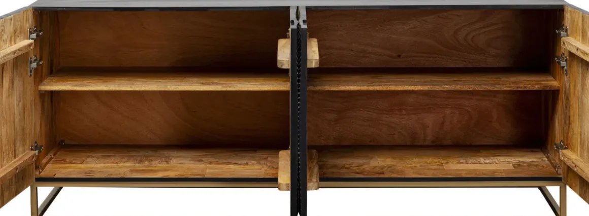 Sideboard Madeira - Mörkt Trä, 177x75cm - KARE Design