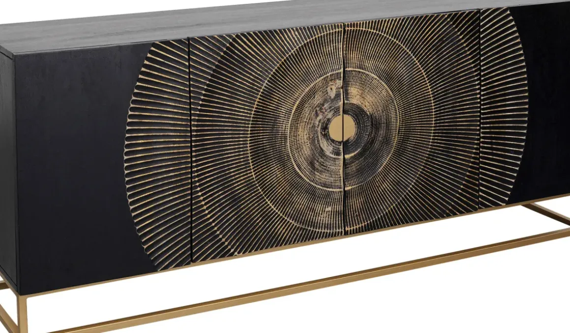 Sideboard Madeira - Mörkt Trä, 177x75cm - KARE Design