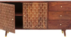 Sideboard Muskat - Trä i Orientalisk Stil 2 Dörrar/3 Lådor, 75x144,5cm - KARE Design