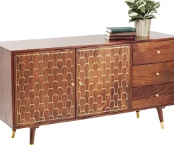 Sideboard Muskat - Trä i Orientalisk Stil 2 Dörrar/3 Lådor, 75x144,5cm - KARE Design