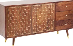 Sideboard Muskat - Trä i Orientalisk Stil 2 Dörrar/3 Lådor, 75x144,5cm - KARE Design