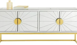 Sideboard Queen - Spegelglas/Guld, 77x162cm - KARE Design