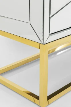 Sideboard Queen - Spegelglas/Guld, 77x162cm - KARE Design