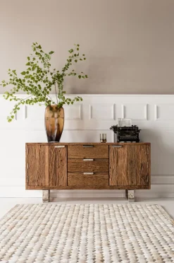 Sideboard Rustico - Rustikt Trä 2 Dörrar/3 Lådor, 75x160cm - KARE Design